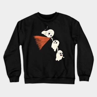 3 ghosts on a cliffhanger Crewneck Sweatshirt